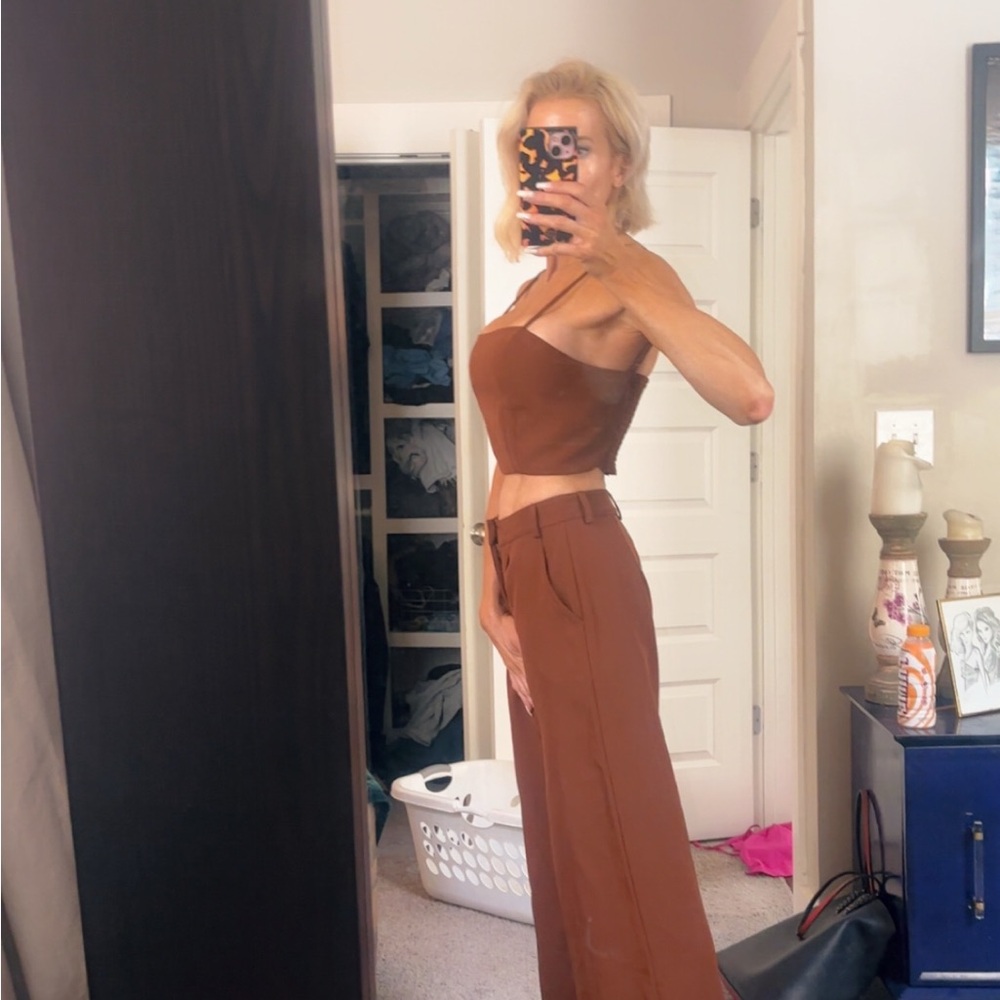 Brown Two-Piece Set